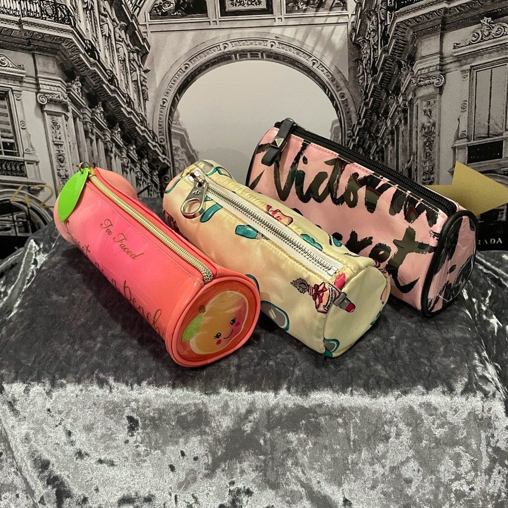 Victoria Secret, Juicy Couture, and Too Faced Makeup Cases Bundle